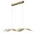 Pendente ACR-005 101x22x8cm Dourado com Led Integrado 30w 3000k Bivolt - Imagem 1