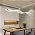 Pendente ACR-005 101x22x8cm Dourado com Led Integrado 30w 3000k Bivolt - Imagem 2