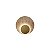Arandela 6609 Bolle Rock Dourado Fosco 35x35x8cm com Led 14,7w 3000k 127v - Imagem 1