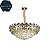 Pendente Cristais HPD3635 Dourado com 60cm para 13 lâmpadas E14 - Imagem 1