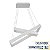 Pendente Retangular 7138 72x52x6cm Branco com Led Integrado 75w 3000k Bivolt - Imagem 2