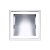 Embutido A56 Quadrado Cromado 18x18cm para 1 Lampada E27 - Imagem 1