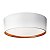 Plafon Redondo SN10151 Ø37x14cm Branco Cobre para 4 Lampadas E27 - Imagem 1