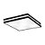 Plafon Quadrado 11791 45x45x11cm Preto para 6 Lampadas E27 - Imagem 1