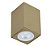 Plafon Box PL03009 5,7x5,7x8,5cm  Dourado para 1 Lampada GU10 - Imagem 1
