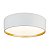 Plafon Redondo SN10151 Ø37x14cm Branco Dourado para 4 Lampadas E27 - Imagem 1