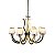 Lustre Cromado 9560-8 HSR 55x80cm para 8 Lampadas E14 e Led Integrado - Imagem 4