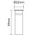Balizador 3924 Stick UP Branco 5,9x2,6cm Diametro com Led Integrado 0,45w 3000k Bivolt - Imagem 3
