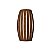 Arandela Madeira Imbuia 4014 Barril 35x20x14 para 2 Lampadas E27 - Imagem 1