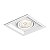 Embutido Quadrado IN50331 Recuado Branco 13,8x13,8cm para 1 Lampada E27 - Imagem 1