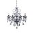 Lustre Classico Vela Cristal 75x60cm Azul para 8 Lampadas E14 - Imagem 1