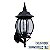 Arandela Colonial 194B Preta  20x55cm para 1x Lampada E27 - Imagem 3