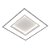 Embutido 502 Quadrado Branco 49x49cm com Led Integrado 33w 3000k Bivolt - Imagem 1