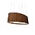 Pendente 287 Oval Imbuia 82x25x43cm para 4 Lâmpadas E27 - Imagem 1