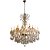 Lustre Classico Vela Cristal 50X20cm Transparente para 24 Lampadas E14 - Imagem 2