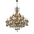 Lustre Cristal Classico Vela 140x160cm Champanhe Cristal para 36 Lampadas E14 - Imagem 2