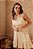 Vestido Alça Babado Estampado - Imagem 1