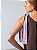 Vestido Marrom com Amarração Lilás - Imagem 2