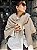 Cachecol Oversized | Ponta das Canas | Off White & Nude - Imagem 4