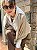 Cachecol Oversized | Ponta das Canas | Off White & Nude - Imagem 6