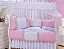 Kit Berço Luxo Mosaico 9pçs 100% Alg. 2029 - Mariana Baby - Imagem 1