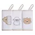Babete Gifis Friends C/ Prendedor de Chupeta 100% Alg. 40 x 40cm 1545 - Papi - Imagem 1