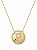 Colar Mandala Letra F Cravejada – Banho em Ouro Amarelo 18K - Imagem 1