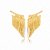 Brinco Ear Jacket Franja Liso - Imagem 1