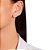Brinco Ear Cuff Redondo Cristais - Ródio Branco - Imagem 2