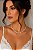 Choker Riviera Coração Cristal - Ródio Branco - Imagem 4