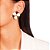 Brinco Semijoia Flor Esmaltado - Ouro - Imagem 2