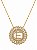 Colar Mandala Navete Letra E – Banho em Ouro Amarelo 18K - Imagem 4