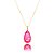 Colar Gota Fusion Magenta-  Ouro - Imagem 1