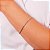 Pulseira Cordão Baiano - Ródio Branco - Imagem 2