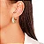 Brinco Argola Redonda Cravejada - Ouro - Imagem 2