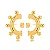 Brinco Ear Hook Bolas Lisa - Imagem 1