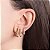 Brinco Trio Argola Triangular Pino - Ouro - Imagem 2