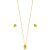 Conjunto Redondo Citrino - Ouro - Imagem 1
