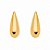 Brinco Gota Lisa - Ouro - Imagem 1