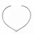 Choker Aro Liso - Ródio Branco - Imagem 1