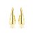 Brinco Gota  Argola Lisa - Ouro - Imagem 1