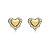Brinco Coração - Duo Gold 2 em 1 - Imagem 1