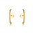 Brinco Ear Hook Micro Zircônia - Ouro - Imagem 1