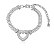 Pulseira Coração Micro Zircônia - Ródio Branco - Imagem 1