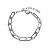 Pulseira Elos Lisos - Ródio Branco - Imagem 1