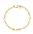 Pulseira Masculina Elo 3x1 Liso - Ouro - Imagem 1