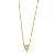 Choker  Coração Micro Zircônia - Ouro - Imagem 1