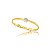 Bracelete Pingente Quadrado Cravejado  - Bicolor - Imagem 1