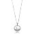 Colar Medalha Letra L Micro Zircônia - Ródio Branco - Imagem 1