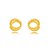 Brinco Redondo Liso - Ouro - Imagem 1